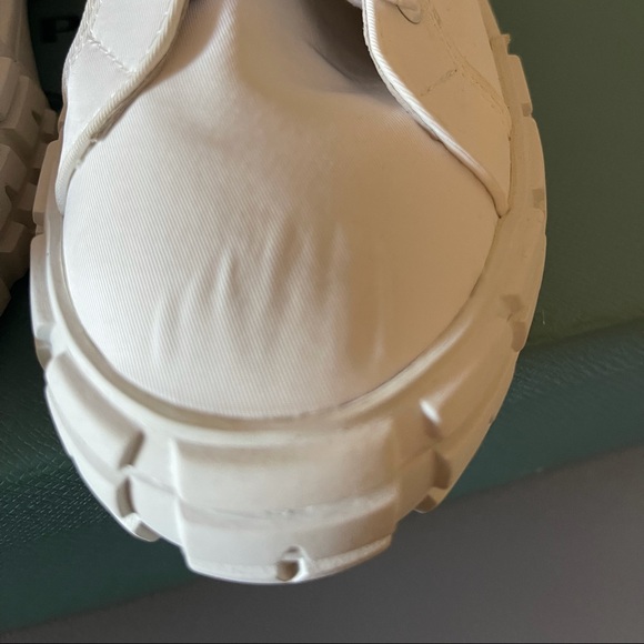 Prada White High Top Shoes w/ Bag - Picture 5 of 7